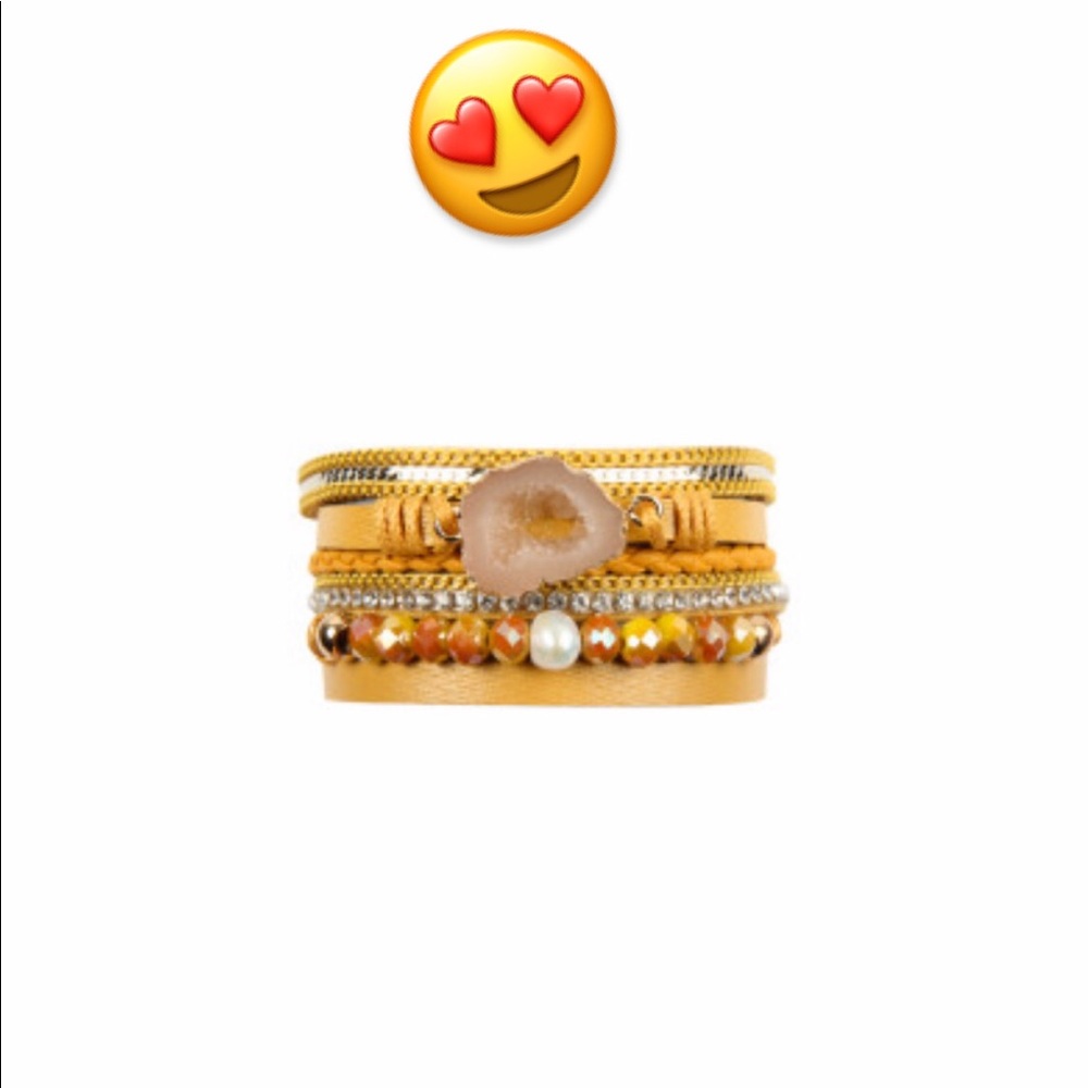 Yellow stone bracelet